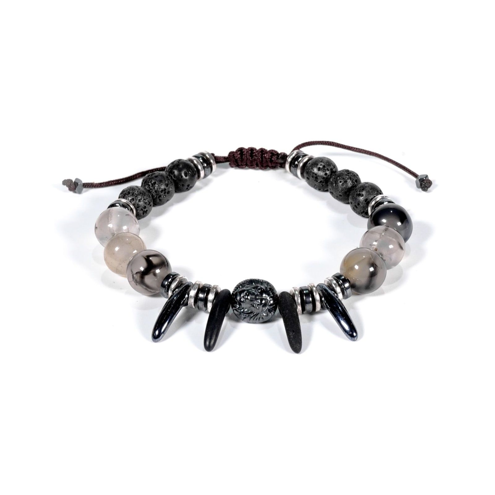 Pulsera Hematita y cuarzo turmalinado